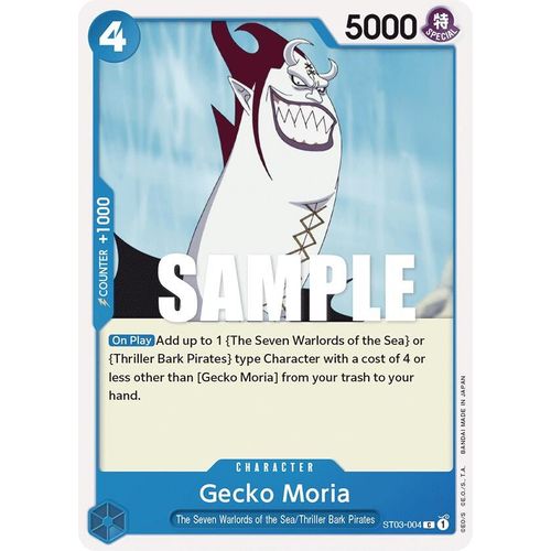 Gecko Moria (ST03 - 004) [Starter Deck 3: The Seven Warlords of The Sea] - PokéBox Australia