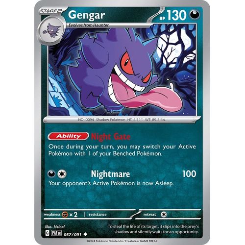 Gengar (057/091) [SV: Paldean Fates] - PokéBox Australia