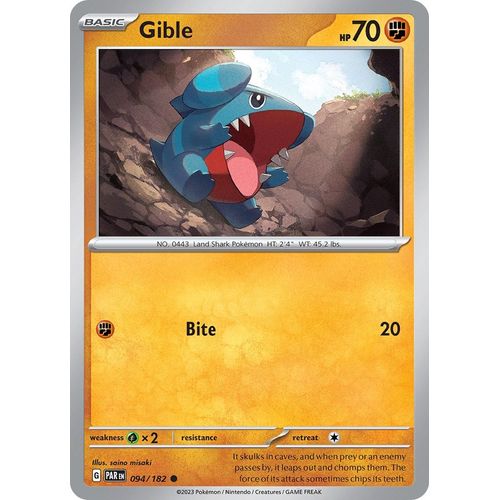 Gible (094/182) [SV04: Paradox Rift] - PokéBox Australia
