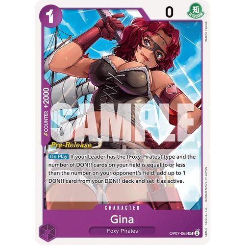 Gina (OP07 - 065) [500 Years in the Future Pre - Release Cards] - PokéBox Australia