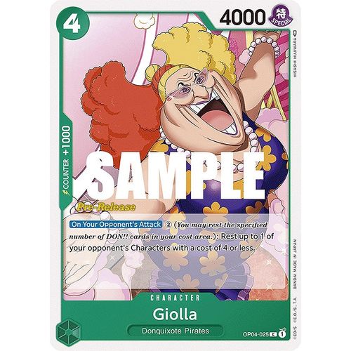 Giolla (OP04 - 025) [Kingdoms of Intrigue Pre - Release Cards] - PokéBox Australia