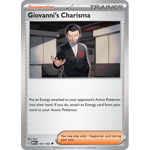 Giovanni's Charisma (161/165) [SV: Scarlet & Violet 151] - PokéBox Australia