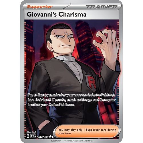 Giovanni's Charisma (197/165) [SV: Scarlet & Violet 151] - PokéBox Australia