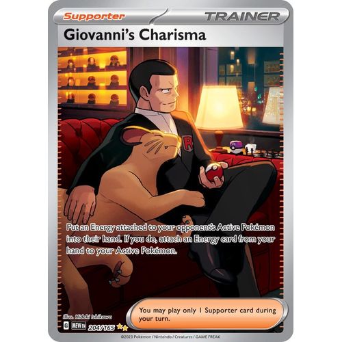 Giovanni's Charisma (204/165) [SV: Scarlet & Violet 151] - PokéBox Australia