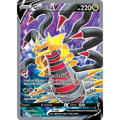 Giratina V (Full Art) (185/196) (SWSH11: Lost Origin) - PokéBox Australia