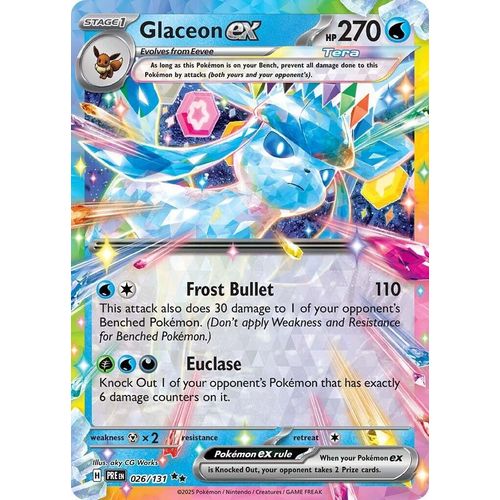 Glaceon ex (026/131) [SV: Prismatic Evolutions] - PokéBox Australia