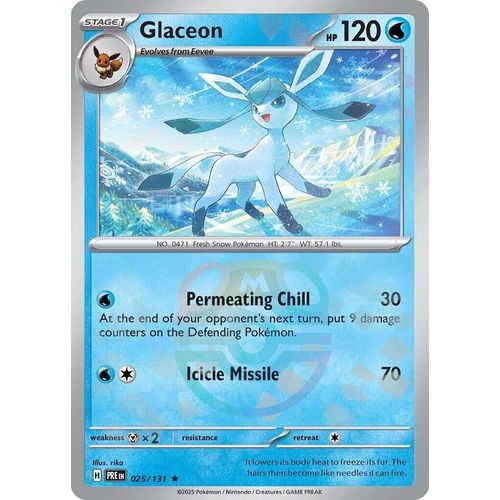Glaceon (Master Ball Pattern) (025/131) [SV: Prismatic Evolutions] - PokéBox Australia