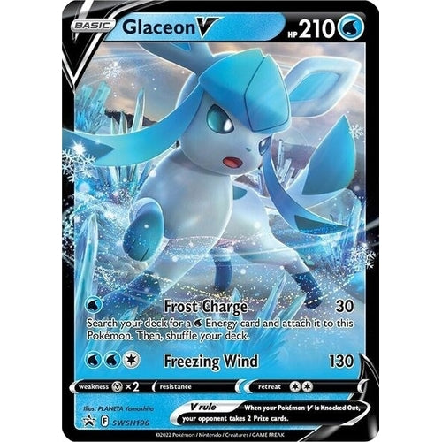 Glaceon V - SWSH196 (SWSH196) (SWSH: Sword & Shield Promo Cards) - PokéBox Australia