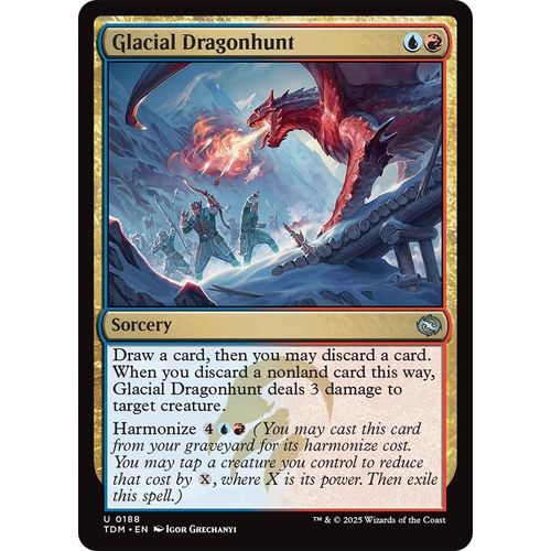 Glacial Dragonhunt (188) (Tarkir: Dragonstorm) - PokéBox Australia