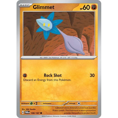 Glimmet (108/167) [SV06: Twilight Masquerade] - PokéBox Australia