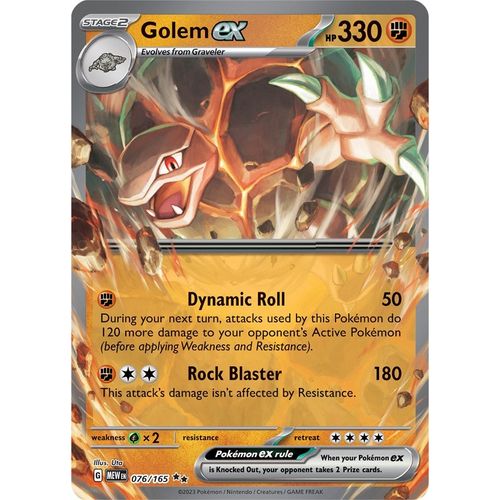 Golem ex (076/165) [SV: Scarlet & Violet 151] - PokéBox Australia