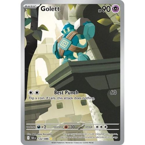 Golett (122/086) (SV: Black Bolt) - PokéBox Australia