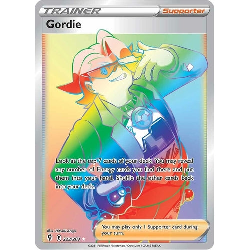 Gordie (Secret) (223/203) (SWSH07: Evolving Skies) - PokéBox Australia