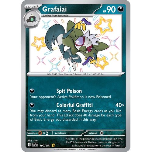 Grafaiai (190/091) [SV: Paldean Fates] - PokéBox Australia