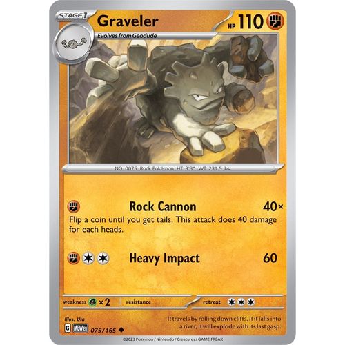 Graveler (075/165) [SV: Scarlet & Violet 151] - PokéBox Australia