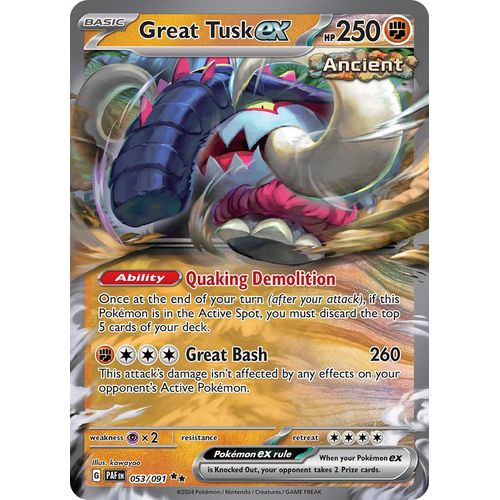 Great Tusk ex (053/091) [SV: Paldean Fates] - PokéBox Australia