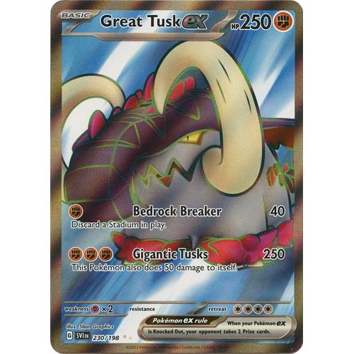 Great Tusk ex (230/198) [SV01: Scarlet & Violet Base Set] - PokéBox Australia