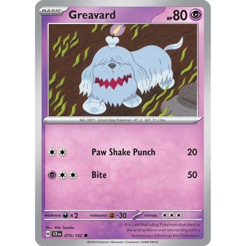 Greavard (070/142) [SV07: Stellar Crown] - PokéBox Australia