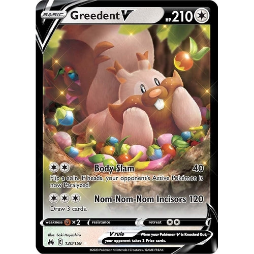 Greedent V (120/159) (Crown Zenith) - PokéBox Australia