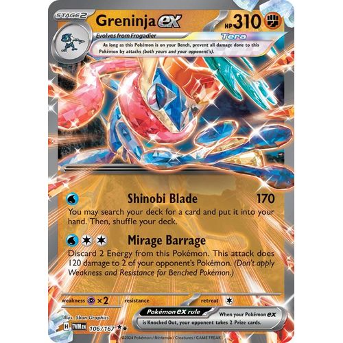 Greninja ex (106/167) [SV06: Twilight Masquerade] - PokéBox Australia