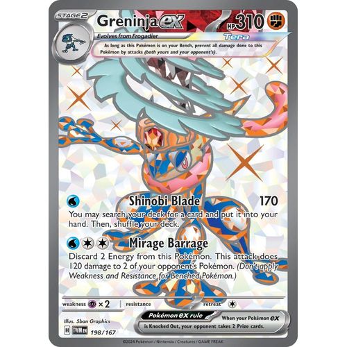 Greninja ex (198/167) [SV06: Twilight Masquerade] - PokéBox Australia
