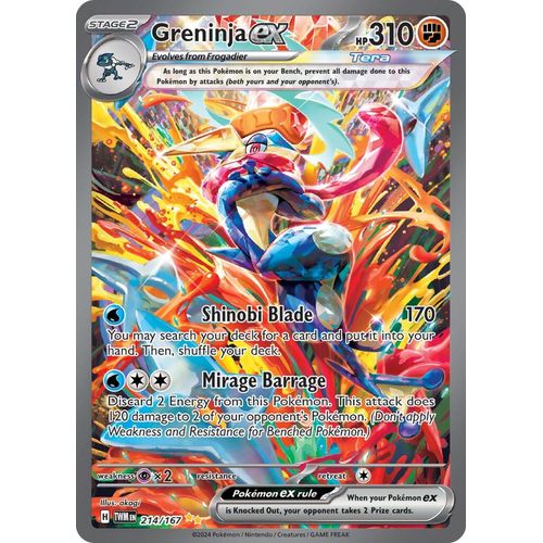 Greninja ex (214/167) [SV06: Twilight Masquerade] - PokéBox Australia