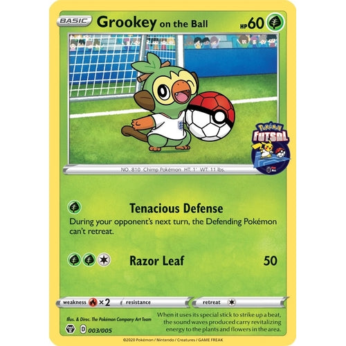 Grookey on the Ball - 003/005 (Pokemon Futsal) (003/005) (Miscellaneous Cards & Products) - PokéBox Australia