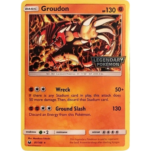 Groudon - 81/168 (Cosmos Holo) (Gamestop Promo) (081/168) (Miscellaneous Cards & Products) - PokéBox Australia