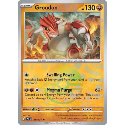 Groudon (Poke Ball Pattern) (049/131) [SV: Prismatic Evolutions] - PokéBox Australia