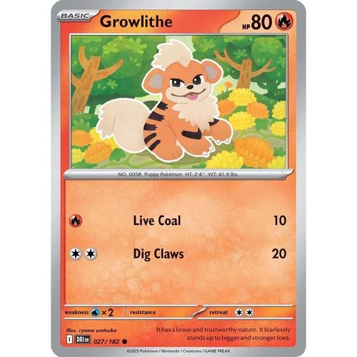 Growlithe (027/182) (SV10: Destined Rivals) - PokéBox Australia