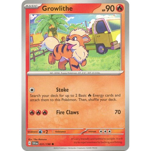 Growlithe (031/198) [SV01: Scarlet & Violet Base Set] - PokéBox Australia
