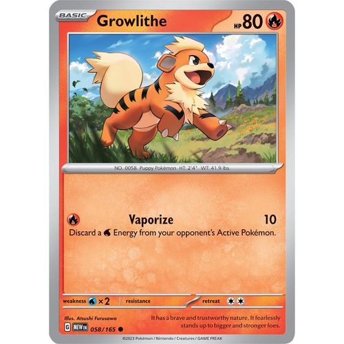 Growlithe (058/165) [SV: Scarlet & Violet 151] - PokéBox Australia