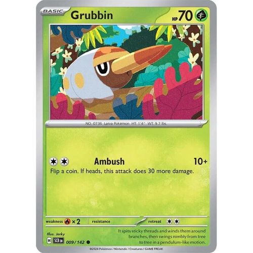 Grubbin (009/142) [SV07: Stellar Crown] - PokéBox Australia