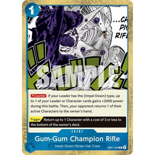 Gum - Gum Champion Rifle (EB01 - 028) [Extra Booster: Memorial Collection] - PokéBox Australia