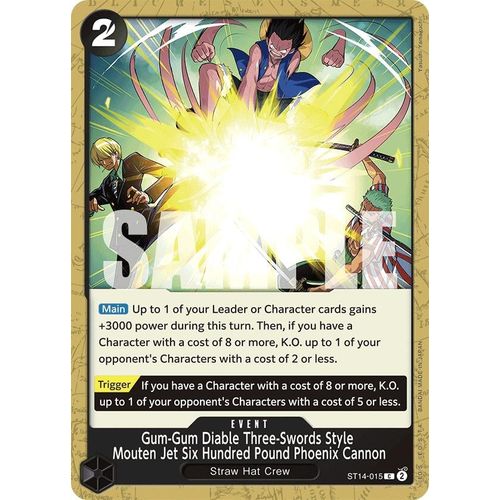 Gum - Gum Diable Three - Swords Style Mouten Jet Six Hundred Pound Phoenix Cannon (ST14 - 015) [Starter Deck 14: 3D2Y] - PokéBox Australia
