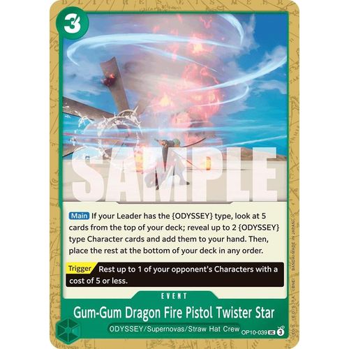 Gum - Gum Dragon Fire Pistol Twister Star (OP10 - 039) [Royal Blood] - PokéBox Australia