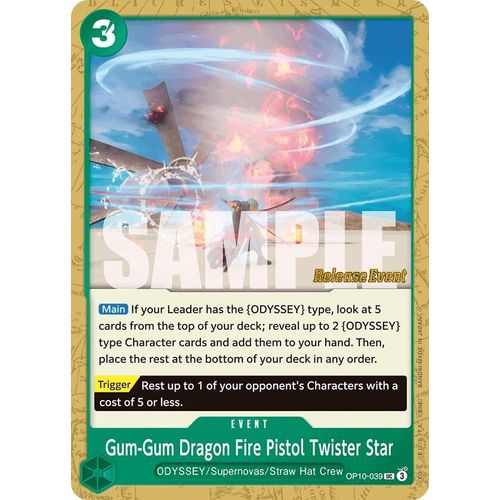 Gum - Gum Dragon Fire Pistol Twister Star (OP10 - 039) [Royal Blood Release Event Cards] - PokéBox Australia