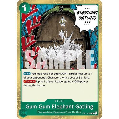 Gum - Gum Elephant Gatling (OP11 - 038) [A Fist of Divine Speed] - PokéBox Australia