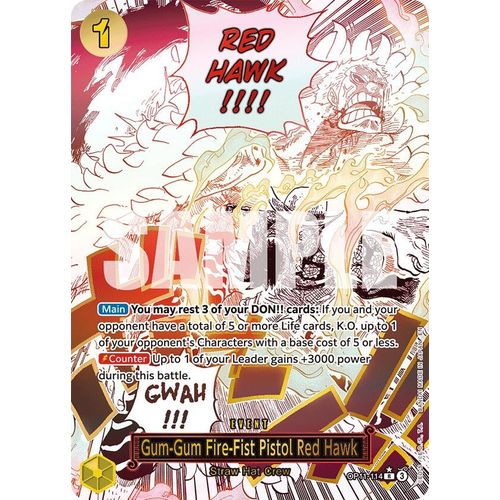 Gum - Gum Fire - Fist Pistol Red Hawk (Alternate Art) (OP11 - 114) [A Fist of Divine Speed] - PokéBox Australia