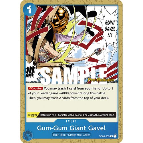 Gum - Gum Giant Gavel (OP03 - 055) [Pillars of Strength Pre - Release Cards] - PokéBox Australia