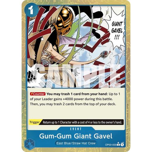 Gum - Gum Giant Gavel (Textured Foil) (OP03 - 055) [Premium Booster - The Best - ] - PokéBox Australia