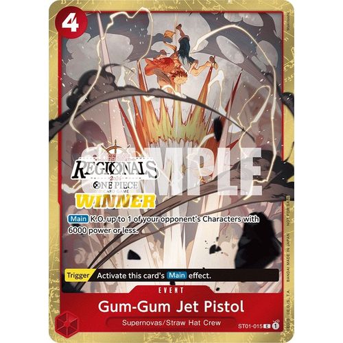 Gum - Gum Jet Pistol (Offline Regional 2024) [Winner] (ST01 - 015) [One Piece Promotion Cards] - PokéBox Australia