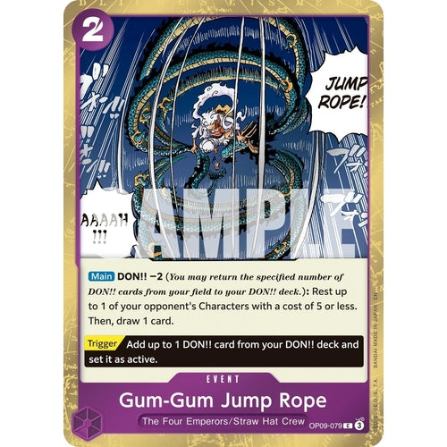 Gum - Gum Jump Rope (Pirate Foil) (OP09 - 079) (Premium Booster - The Best - Vol. 2) - PokéBox Australia