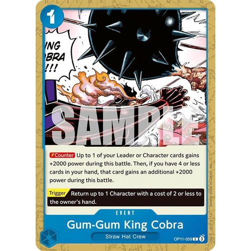 Gum - Gum King Cobra (OP11 - 059) [A Fist of Divine Speed] - PokéBox Australia