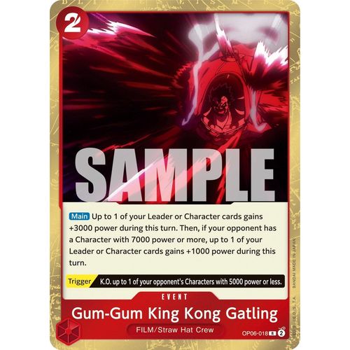 Gum - Gum King Kong Gatling (OP06 - 018) [Wings of the Captain] - PokéBox Australia