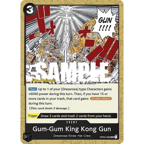 Gum - Gum King Kong Gun (OP04 - 093) [Kingdoms of Intrigue Pre - Release Cards] - PokéBox Australia