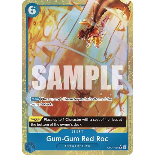 Gum - Gum Red Roc (Alternate Art) (OP04 - 056) [Premium Booster - The Best - ] - PokéBox Australia