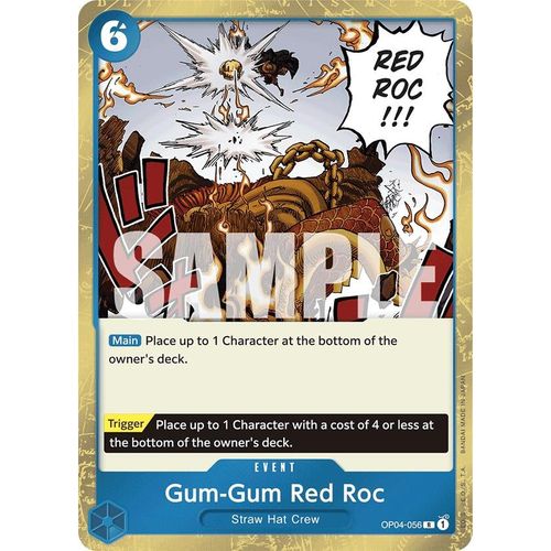 Gum - Gum Red Roc (Jolly Roger Foil) (OP04 - 056) [Premium Booster - The Best - ] - PokéBox Australia
