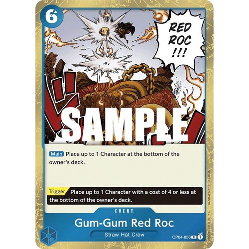 Gum - Gum Red Roc (OP04 - 056) [Kingdoms of Intrigue] - PokéBox Australia