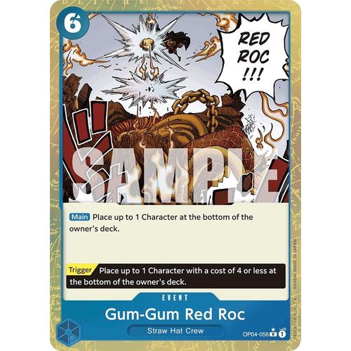 Gum - Gum Red Roc (Textured Foil) (OP04 - 056) [Premium Booster - The Best - ] - PokéBox Australia